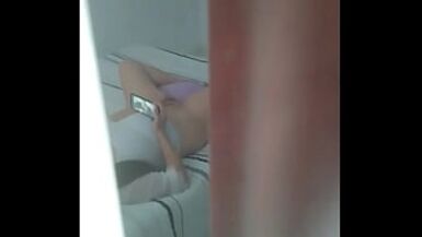 Stepson enters my room, catches me masturbating and fills me with milk - 1 image