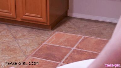 Sweet brunette model had a sensual bath