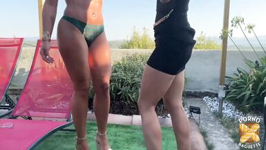 Mia meets Pam and her two big cock friends - 3 image