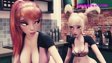 !!OMG!! me aplastaste el culo y el coño // Exclusivo Teen vs Teen All In Fuck // Animación 3D Sex - 2 image