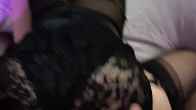 Lace on the Ass and Nylons on the Legs Sucked and Fucked - 15 image