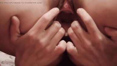 Gapping Pussy Very Closeup Cunt Open Stretching Dilatation - 10 image