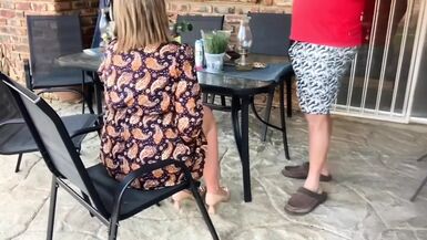 Cheating Wife Sucking Cock Outdoor Blowjob - 1 image