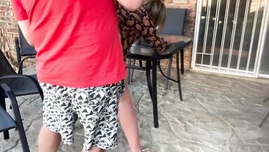 Cheating Wife Sucking Cock Outdoor Blowjob - 13 image