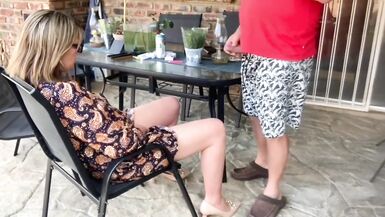 Cheating Wife Sucking Cock Outdoor Blowjob