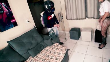 I Caught My Wife Fucking a Delivery Man - I Squirt Cum in Her Mouth - 10 image