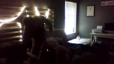 Cheating housewife invite boyfriend over when husband leaves for work and fucks him in her wedding vale - 13 image