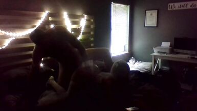 Cheating housewife invite boyfriend over when husband leaves for work and fucks him in her wedding vale - 14 image