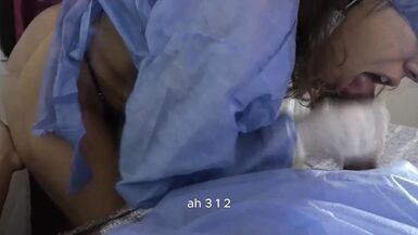 Nurse takes a sample of my semen with a blowjob - 15 image
