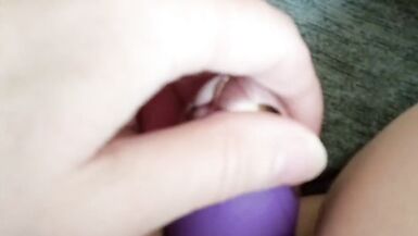 I pretended my vibrator was a hard cock and fucked myself good with it until I exploded