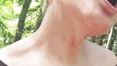 Mature Milf Looking for a stranger in the woods to suck and jerk him off thoroughly until he cums in my mouth - 11 image