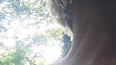Mature Milf Looking for a stranger in the woods to suck and jerk him off thoroughly until he cums in my mouth - 4 image