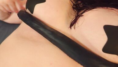 Hot Wife Has Fun With a Giant Fantasy Dildo! - 2 image