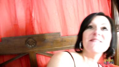 Spanking the naughty milf during rough anal plowing made her booty cheeks bright red - 2 image
