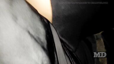 I picked up a beautiful prostitute with big tits on the street in winter. BDSM - 8 image