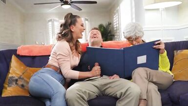 Sneaky Mom Gets Fucked Next To Grandma