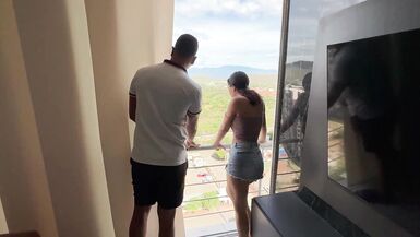 I invite my new neighbor to my apartment to fuck very hard until I fill her tight, delicious pussy with lots of milk.