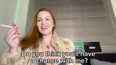 Maisa Pravo In Smoking, Spitting, Humiliation, Feet JOI, Subtitled - 1 image