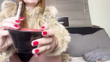 Maisa Pravo In Smoking, Spitting, Humiliation, Feet JOI, Subtitled - 12 image