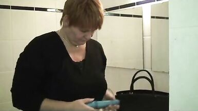 Just horny disappeared in the men's toilet - 2 image