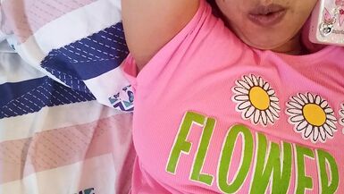 WIFE !! She puts her fingers in her vagina and gets creamy milk while waiting for her cheating husband to fuck her