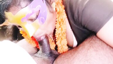 Angry stepmom beating stepson fucking black big dick. Telugu dirty talks. - 12 image