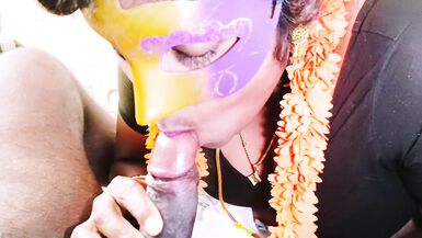 Angry stepmom beating blowjob stepson dick. Telugu dirty talks. - 4 image