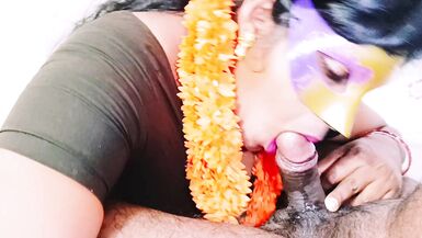 Angry stepmom beating blowjob stepson dick. Telugu dirty talks. - 7 image