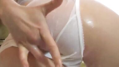 Many, many clips on the internet show a woman stripping common clothing, playing with herself, and masturbating - 14 image