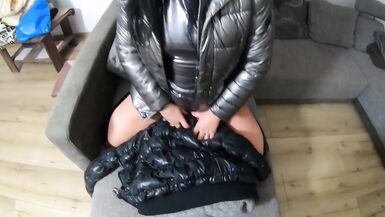 Milfycalla- Deep Blow-job and Cum Play While Wearing Hooded Jacket and Shiny Boots 207 - 10 image