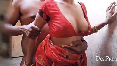 Desi Village Wife Hot Standing Sex With Her husband in home - 5 image