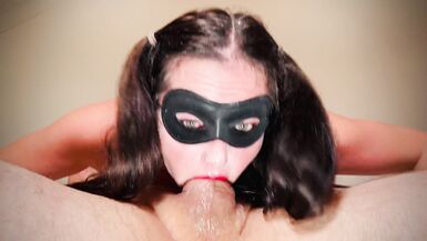 Deep Throating Sub Slut stares at you as she gags on someone else's cock - 12 image