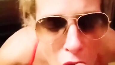 MILF Blowjob Close up and Facial Cumshot - 1 image