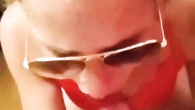 MILF Blowjob Close up and Facial Cumshot