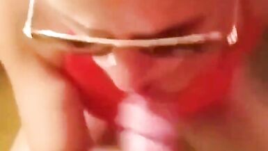 MILF Blowjob Close up and Facial Cumshot - 15 image
