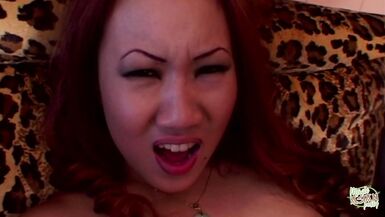 Anal Dicking for Beautiful Asian Yummy Mummy in a Stockings - 10 image