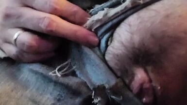 Naughty open window MILF pussy show - flashing & showing off for strangers next door