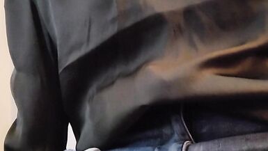 Naughty open window MILF pussy show - flashing & showing off for strangers next door - 5 image