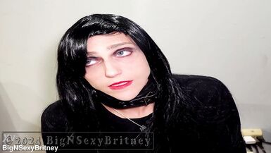 Big N Sexy Britney Goes Goth! - Goth Chick Blowjob and HUGE Facial - 2 Minute Preview - 4 image