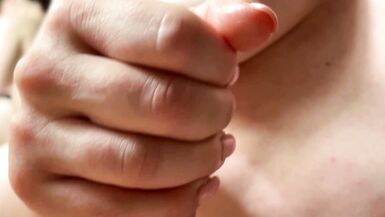 Wow! You Have so Much Precum. Tasting Dick Juice. Cum in Mouth. Close-up. - 7 image