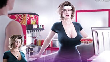 Apocalust - Perfect MILF Stepmom With Big Boobs Gets Fucked By Her Tenant With Massive 10 Inch Cock, MILF Gets Her Huge Sized Boobs Cum Covered - 3D Хентай Порно Игры - 3 image