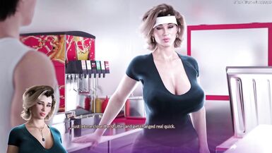 Apocalust - Perfect MILF Stepmom With Big Boobs Gets Fucked By Her Tenant With Massive 10 Inch Cock, MILF Gets Her Huge Sized Boobs Cum Covered - 3D Хентай Порно Игры - 4 image