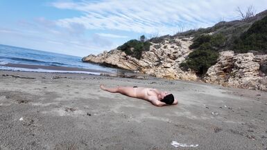 Stranger Risky Fucking hairy Nudist on the Beach - 3 image