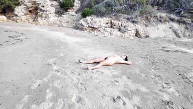 Stranger Risky Fucking hairy Nudist on the Beach - 4 image
