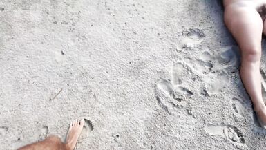 Stranger Risky Fucking hairy Nudist on the Beach - 5 image