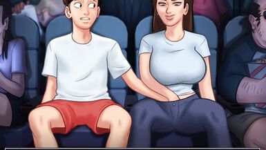 Me and my step sis had a fun in cinema hall and i like it . summertime saga - 5 image