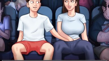 Me and my step sis had a fun in cinema hall and i like it . summertime saga - 7 image