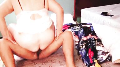 Stepmom makes me cum on her dick after a blowjob - 10 image