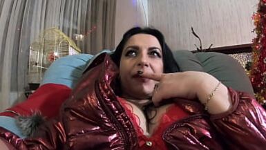 Preview- MilfyCalla - A hot pantyhose slut wants many presents from Santa-Down-jacket fetish - 224