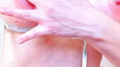 Sucking tits and covering them with cum (vertical) - 14 image